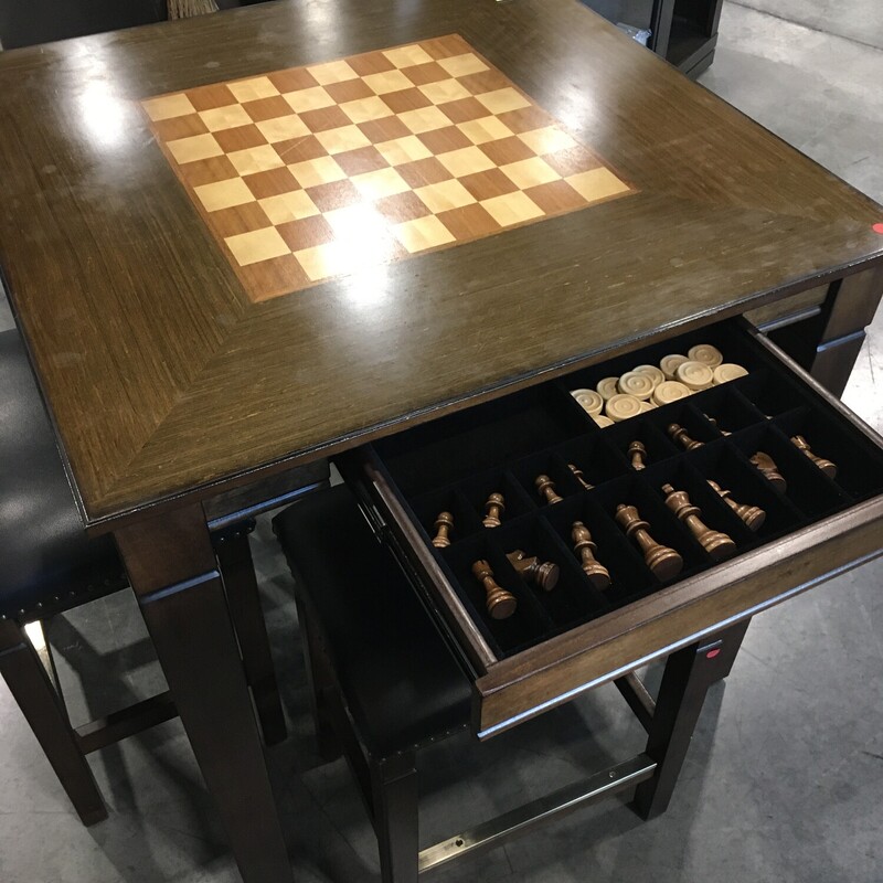 Game Table W/ 4 Stools