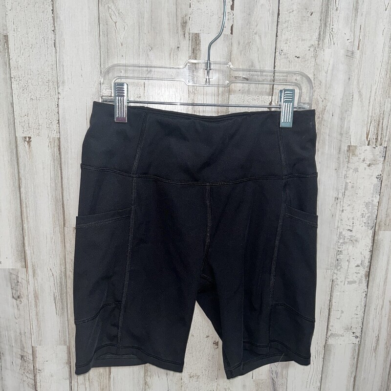 XS Black Biker Shorts, Black, Size: Ladies XS