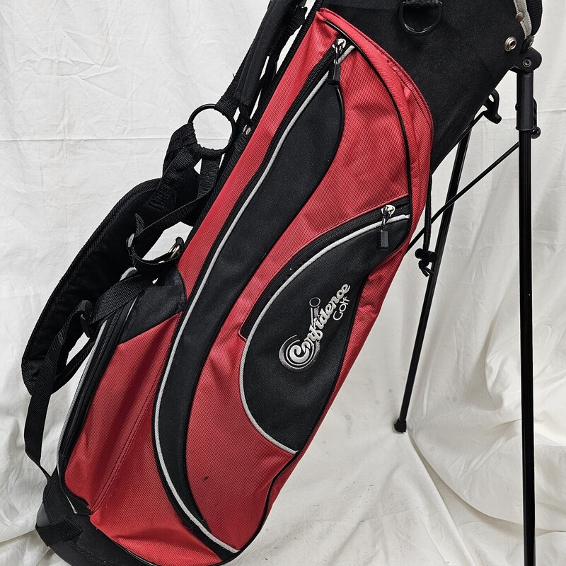 Confidense Golf Stand Bag, Red, Size: Lightweight. Pre-owned