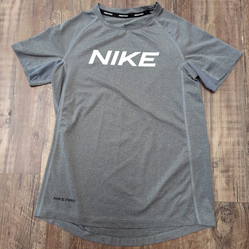 Nike Slim Dry Fit Tee, Gray, Size: Youth S
