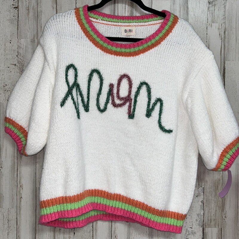 XL White Mom Sweater