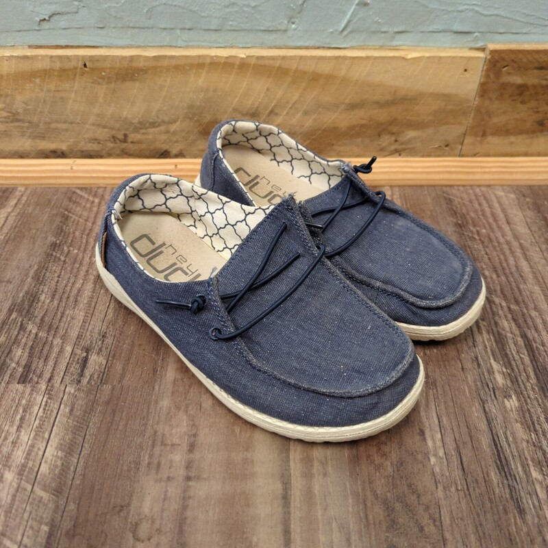 Hey Dude Youth Loafer, Blue, Size: Shoes 2