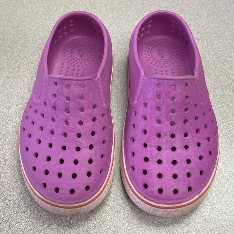 Native Miles Sandals, Purple, Size: C9