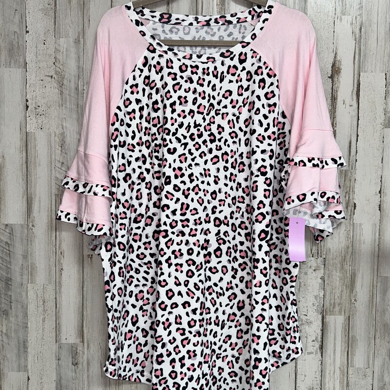 3X Pink Ruffle Leopard To