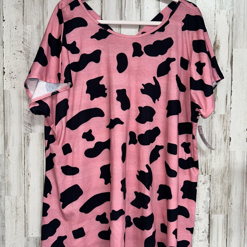 3X Pink Spotted Top