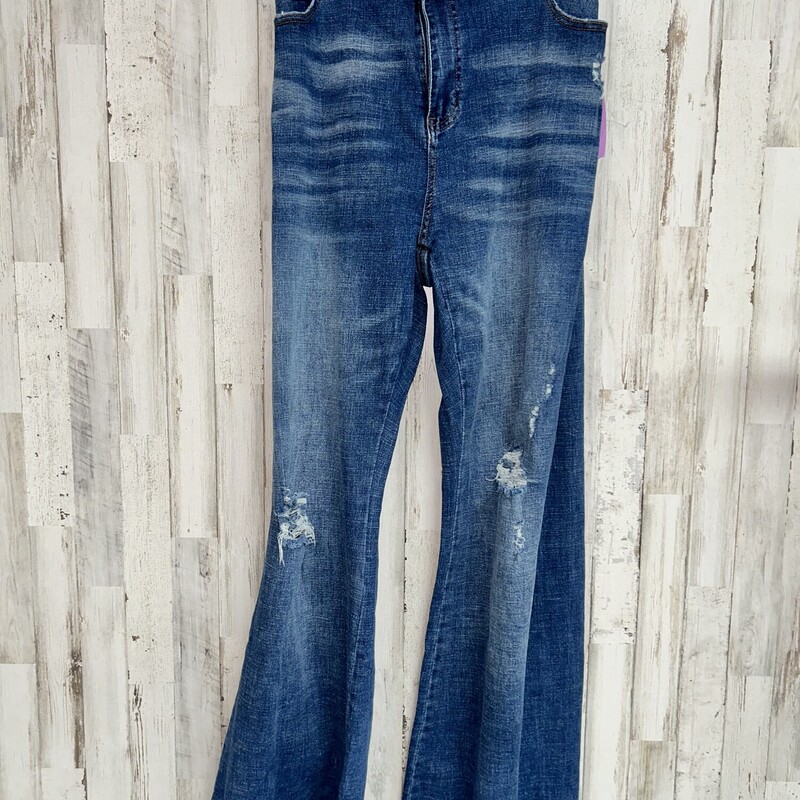 3X Ripped Frayed Flares