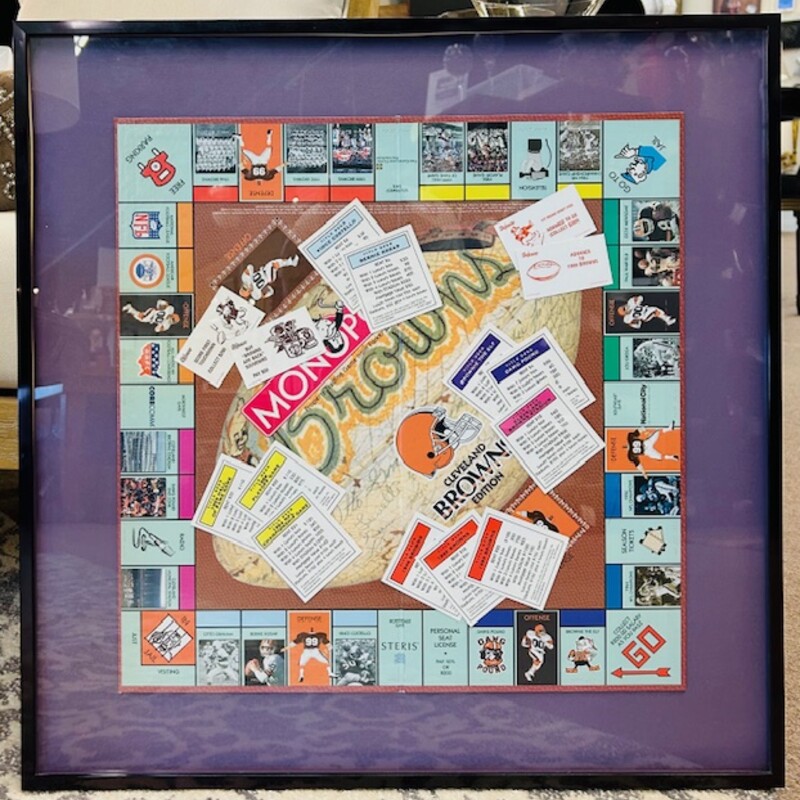 Cle Browns Monopoly Print