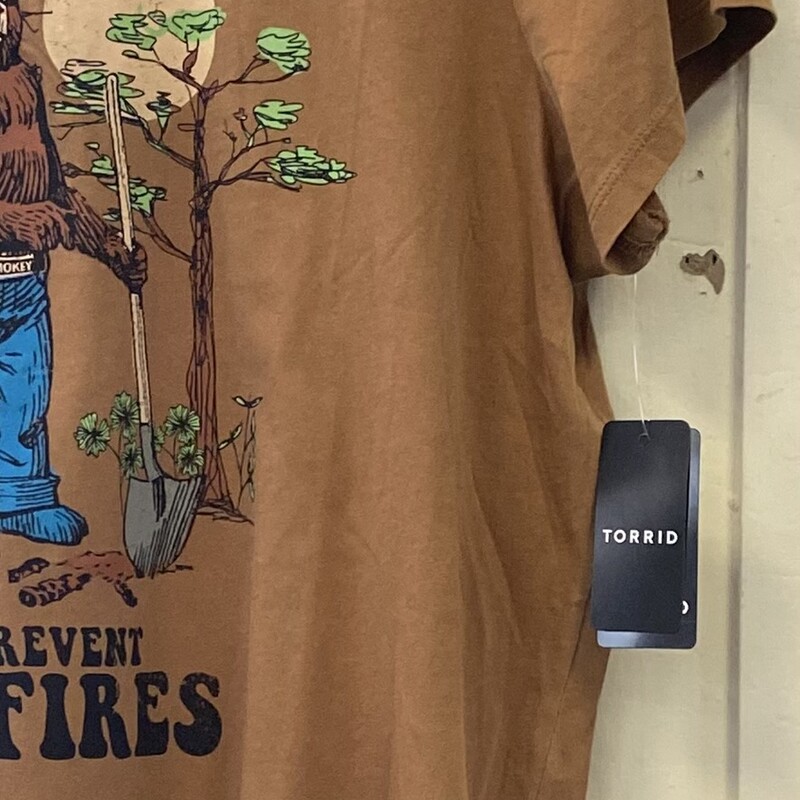 NWT Brw Smokey Bear T<br />
Brown<br />
Size: Large