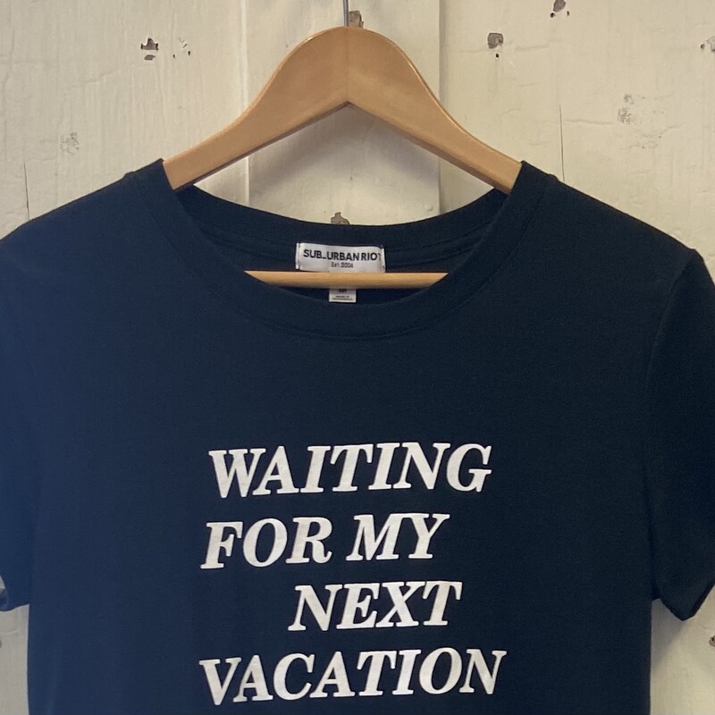 Blk/wh Vacation Tee