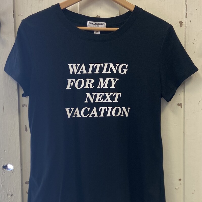 Blk/wh Vacation Tee<br />
Blk/wt<br />
Size: Medium