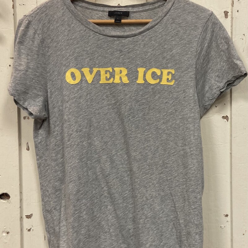 Gry/Yllw Over Ice Tee<br />
Gry/Yllw<br />
Size: Large