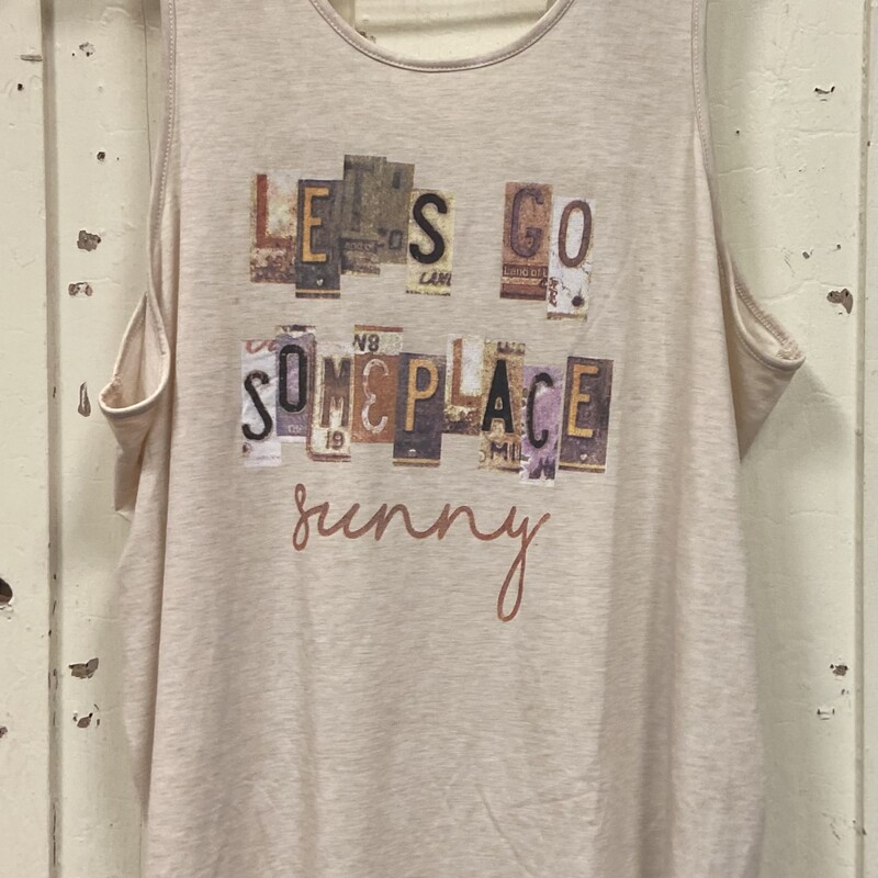 NWT Tan Someplace Tank<br />
Tan<br />
Size: 2X