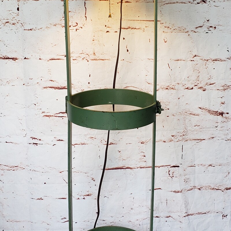 Welding Tube Lamp. Repurposed welding tube turned into lamp. Can be hung or sit on the floor. Heavy!
