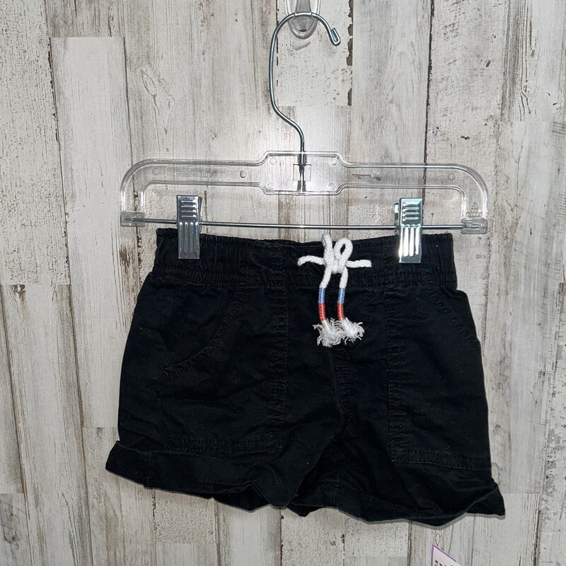 4/5 Black Pocket Shorts, Black, Size: Girl 4T