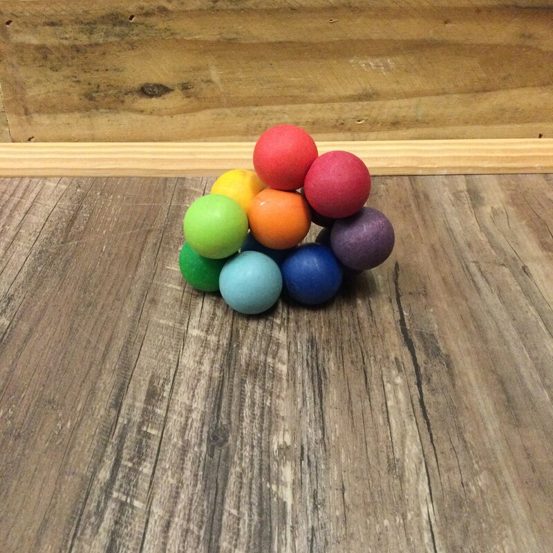 Rainbow Wood Bead Toy, Rainbow, Size: Wooden

*Retails for $21 New*
