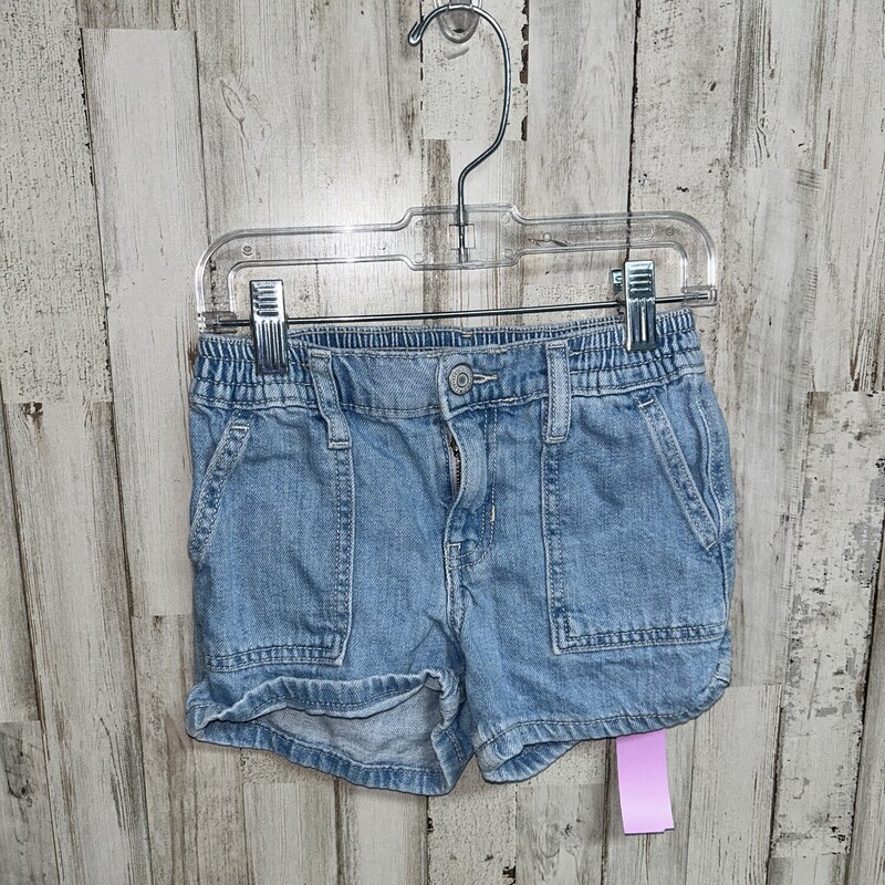 6 Lt Denim Pocket Shorts, Blue, Size: Girl 6/6x