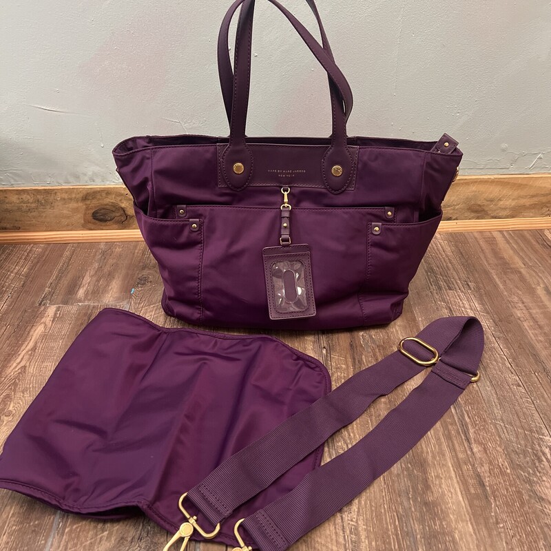Marc Jacobs Diaper Bag, Purple, Size: Bags
