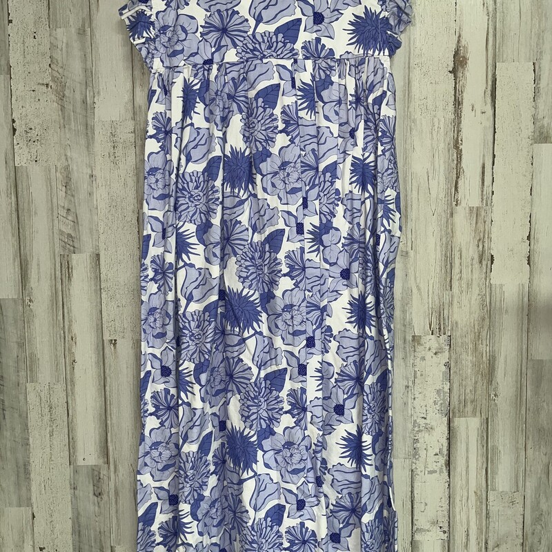 10 Blue Floral Print Dres