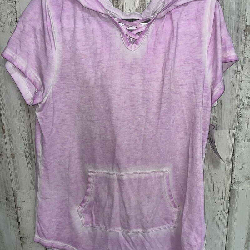 12 Lilac Hooded Tee, Purple, Size: Girl 10 Up