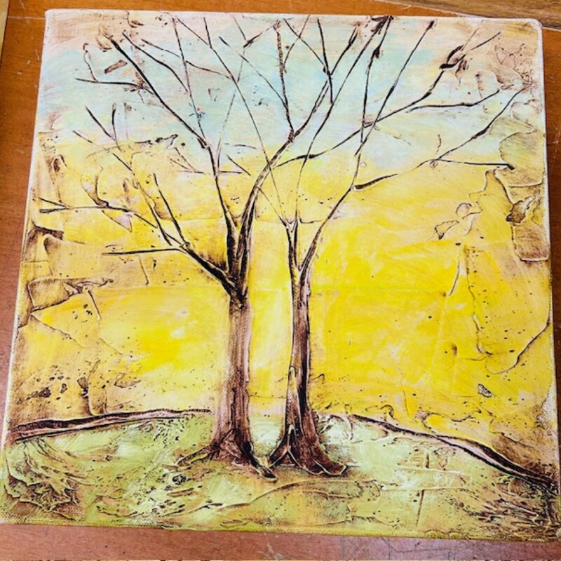 Brian Jones Tree Canvas
Yellow Brown Lt. Green
Size: 12 x 12H