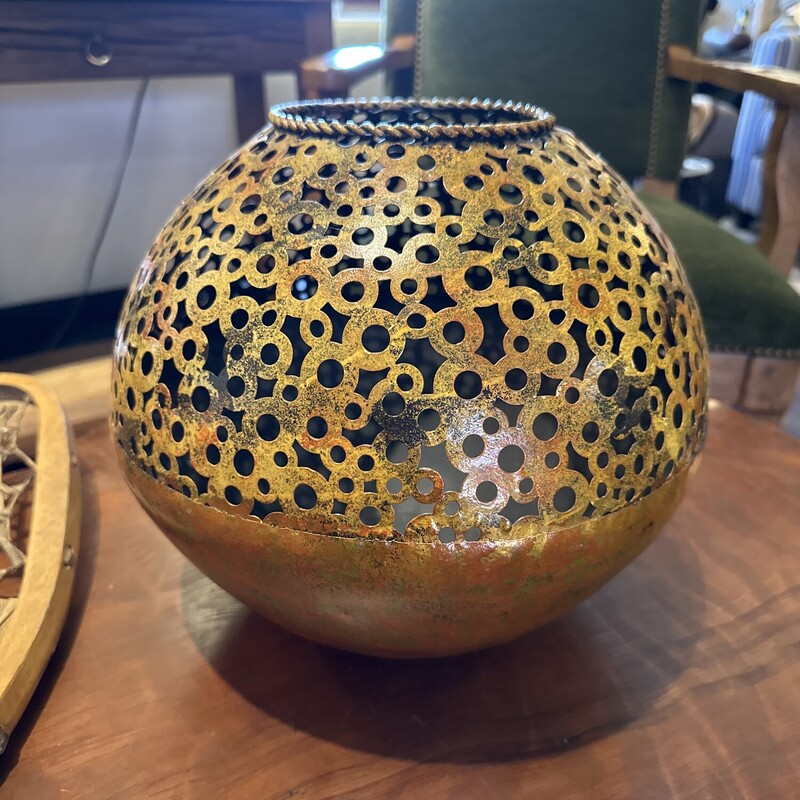 Gold Metal Vase