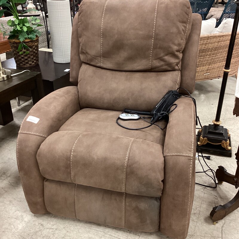 Lift Recliner Chair, Brown, Fabric