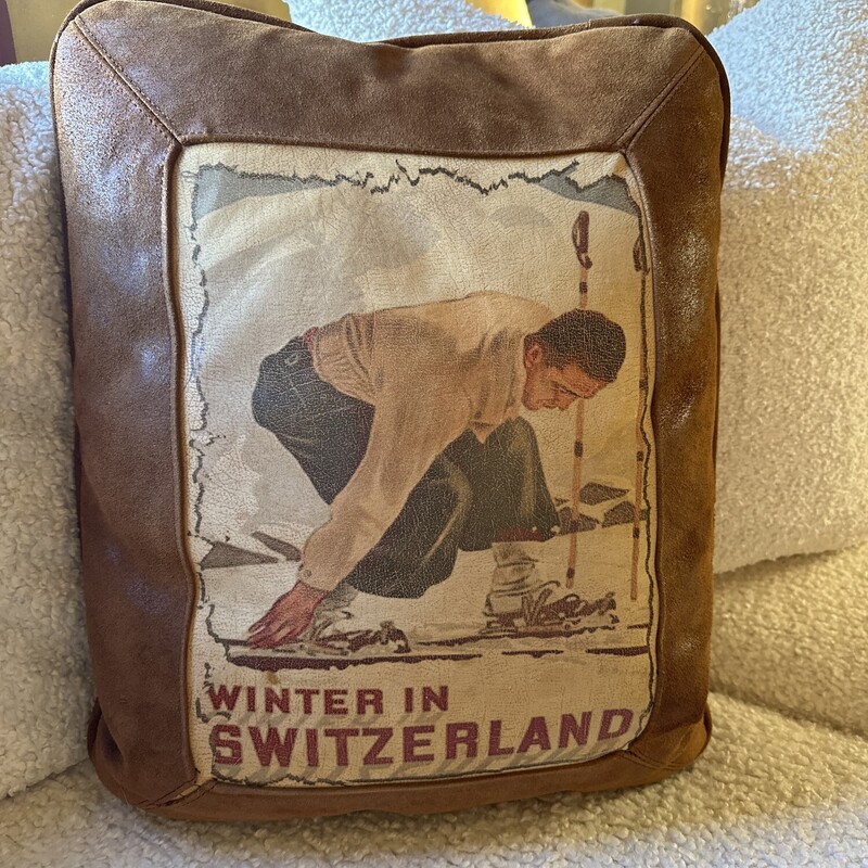 Leather Ski Pillow

Size: 19Lx15W