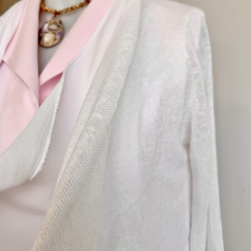 Angela Mara Open Layered Cardigan,
Colour: White,
Size: Small
