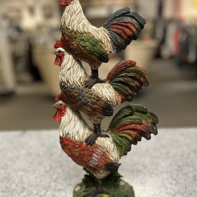 3 Chickens Figurine