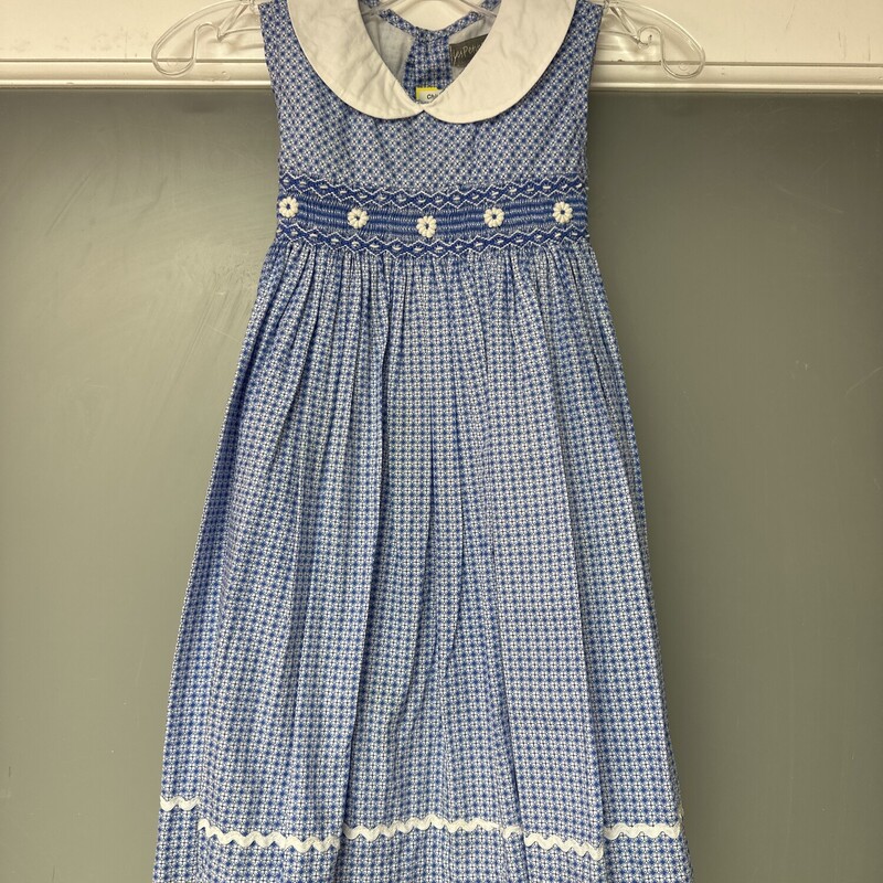 Dress, Blu Wht, Size: 4