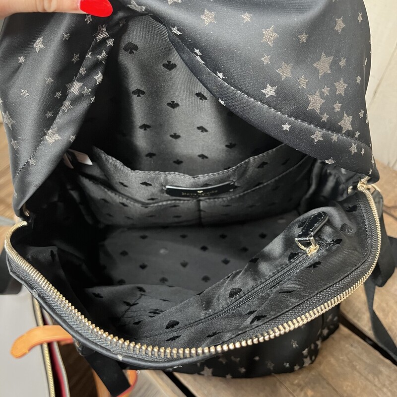 Backpack Kate Spade, Blk/star, Size: None
L: 9.5 in W: 5.25 in H; 13 in