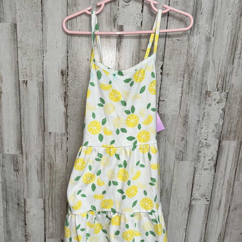 6/7 Lemon Tank Dress, White, Size: Girl 6/6x