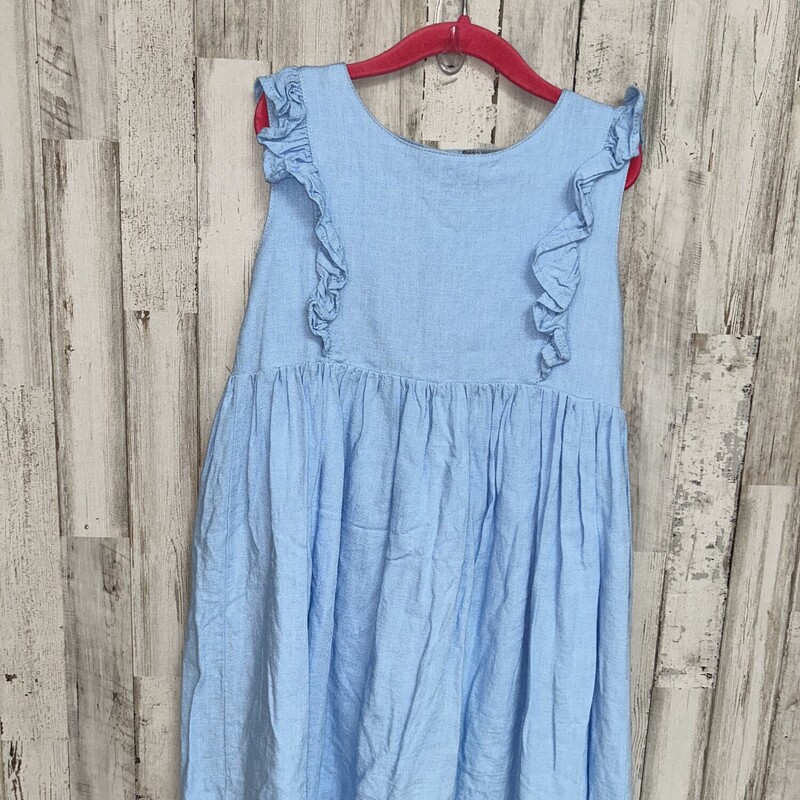 8 Lt Blue Ruffle Dress