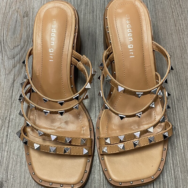 Madden Girl  Sandals, Tan, Size: 6.5Y