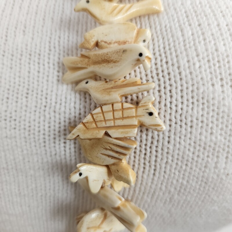Carved Bone Kachina, Ivory, Size: Fetish