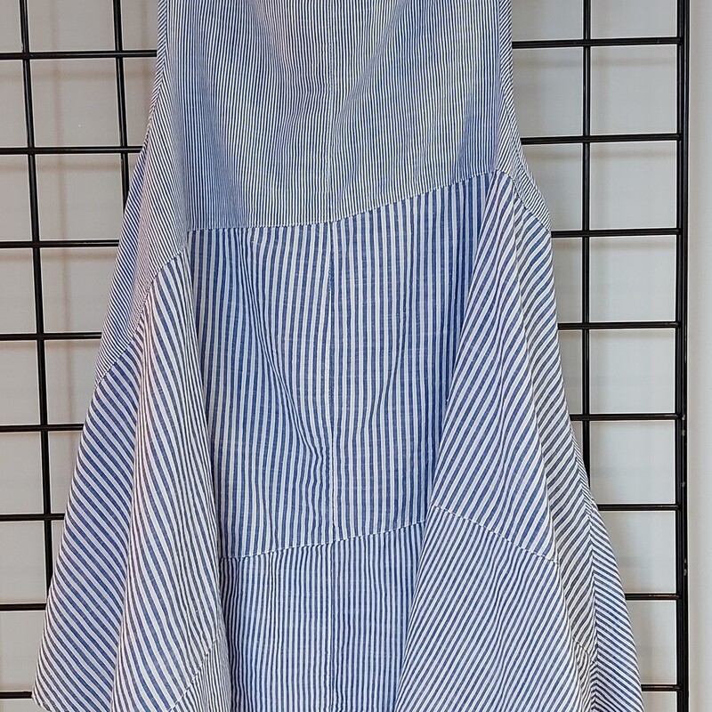 Kena Linen/cotton Top, Stripes, Size: M