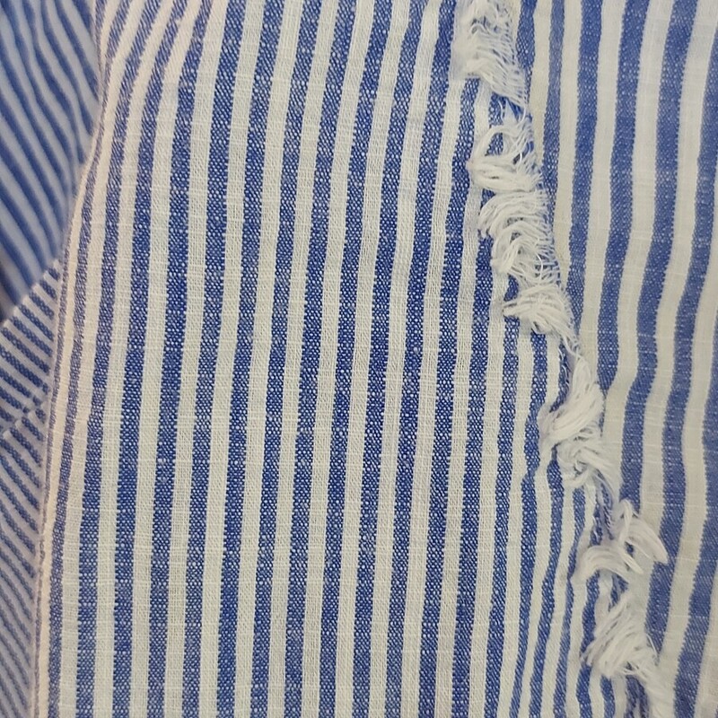 Kena Linen/cotton Top, Stripes, Size: M