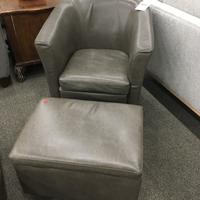 Grey Chair W/ Otto