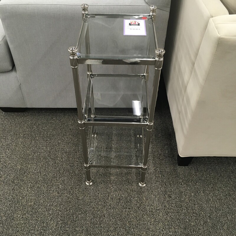 3 Tier Siler /glass Stand