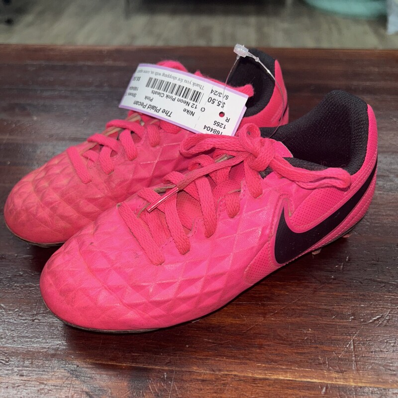 12 Neon Pink Cleats