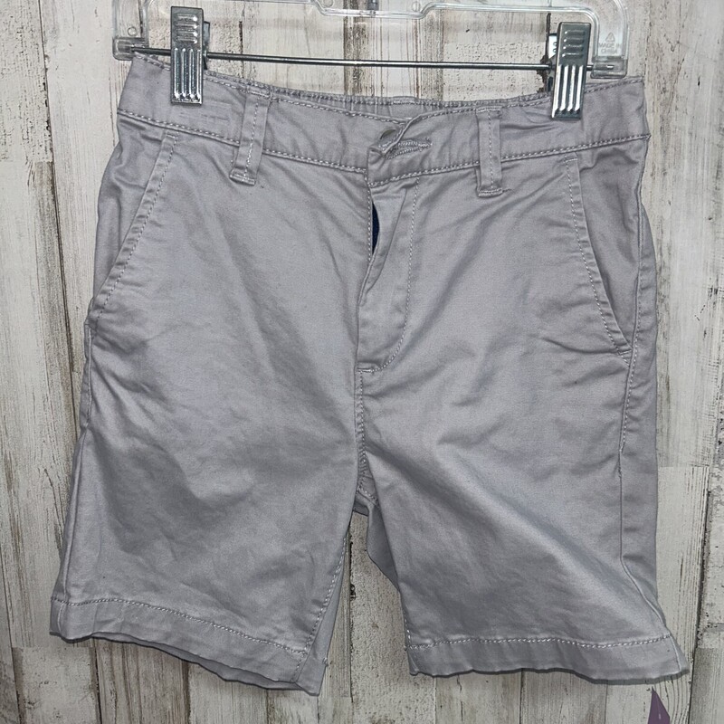 7 Grey Button Shorts, Grey, Size: Boy 5-8