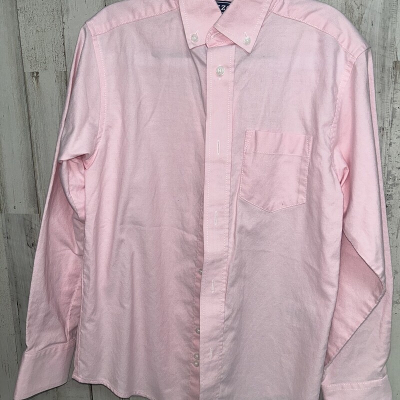 8 Lt Pink Button Up, Pink, Size: Boy 5-8