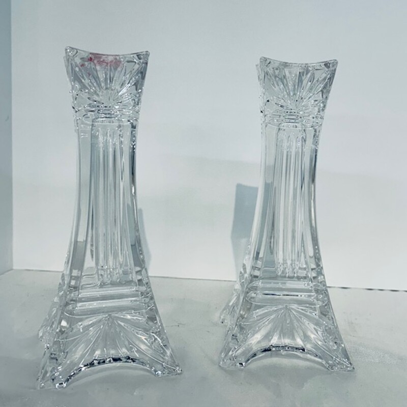 Marquis Waterford Odyssey Candlestick Holders
Set of 2
Clear
Size: 3 x 7H