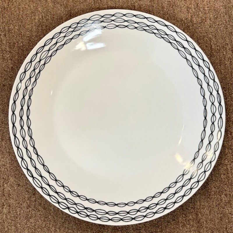 Crate and Barrel Julia Rothman Leif Platter
White and Black
Size: 14 Diameter