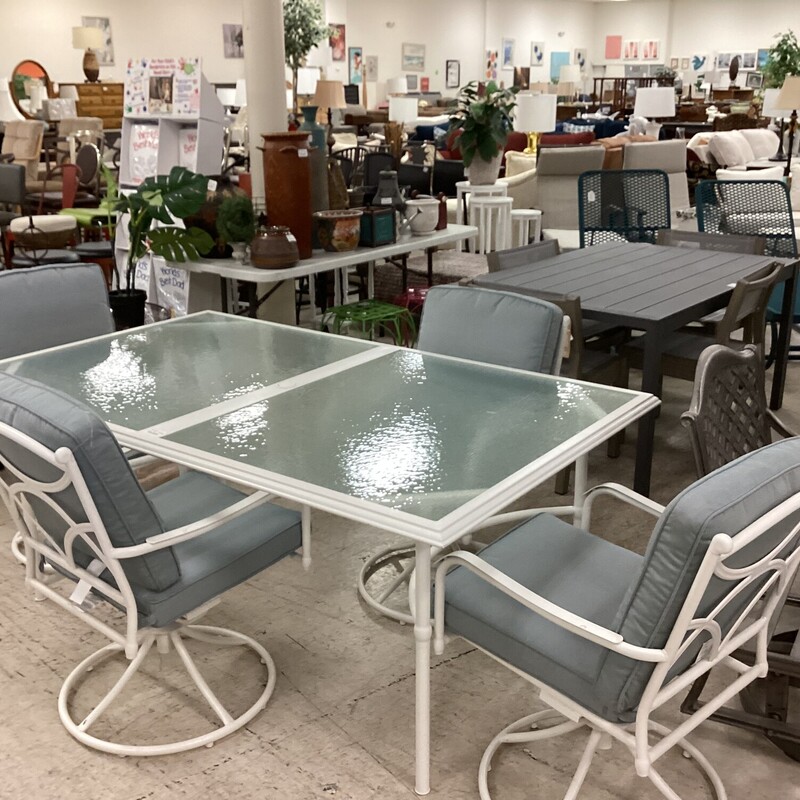 LG Glass Table 4 Chairs