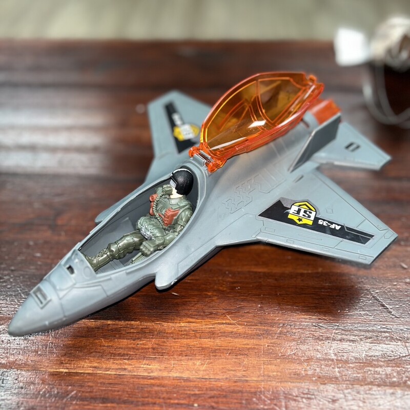 Grey Jet W/ Figurine