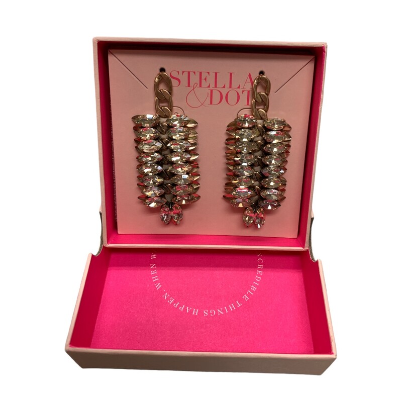 Stella&Dot Earrings, Gold, Size: None