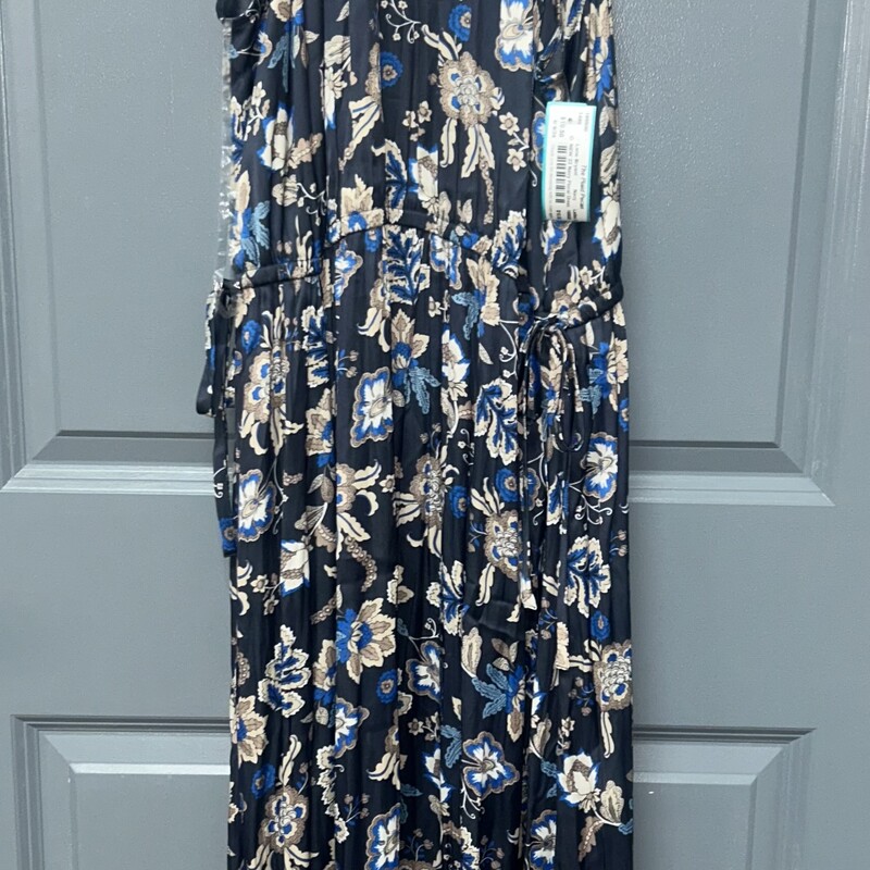 NEW 22 Navy Floral Dress, Navy, Size: Ladies 3X