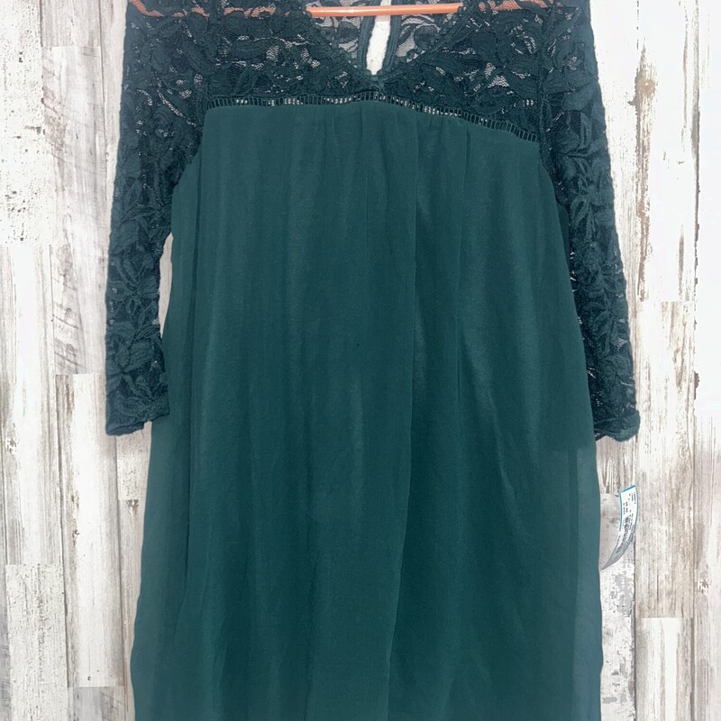 S Drk Green Lace Dress, Green, Size: Ladies S