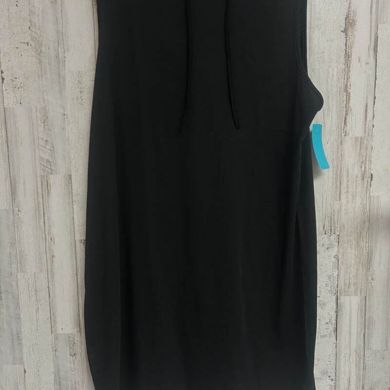 XL Black Hooded Dress